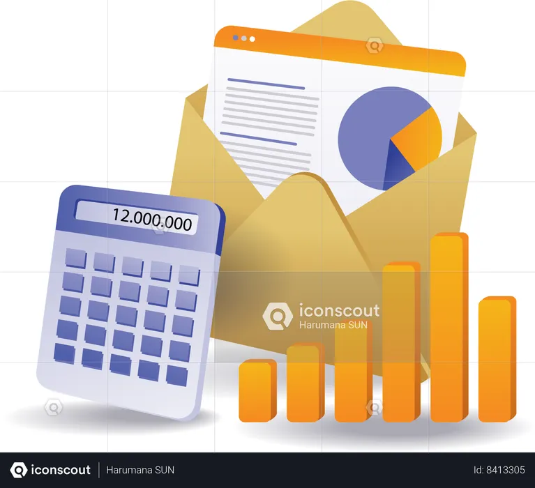 Business Revenue Analysis  Illustration