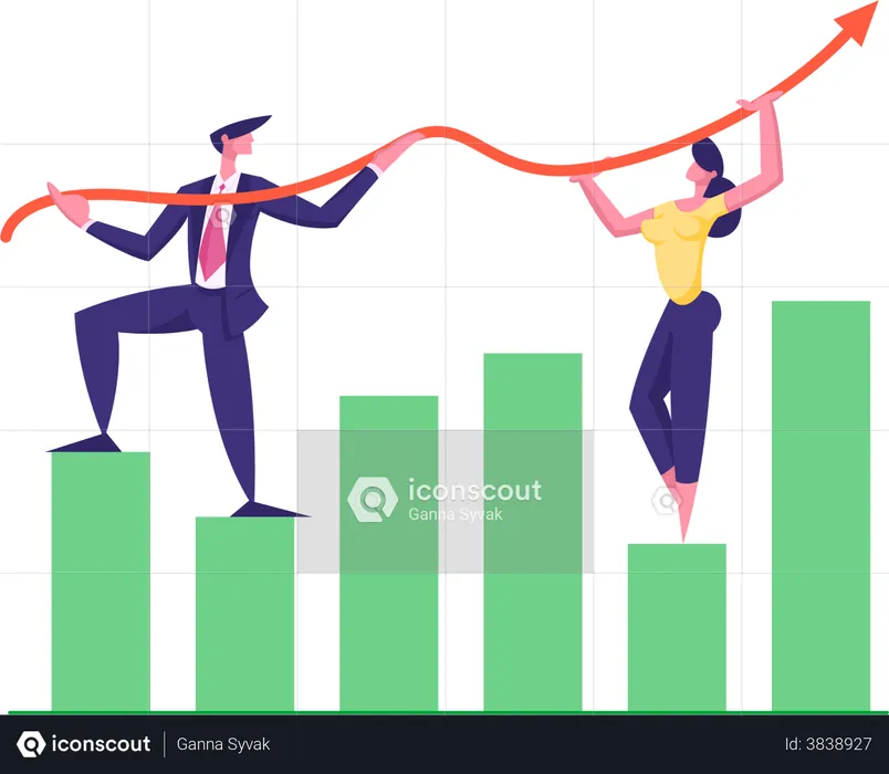 Business Sales Growth  Illustration