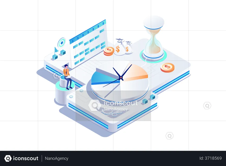 Business Schedule  Illustration