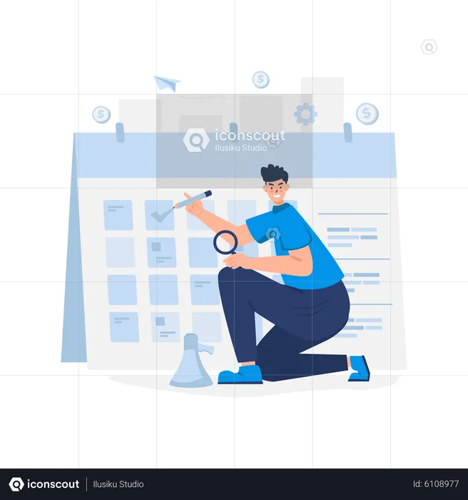 Business schedule  Illustration