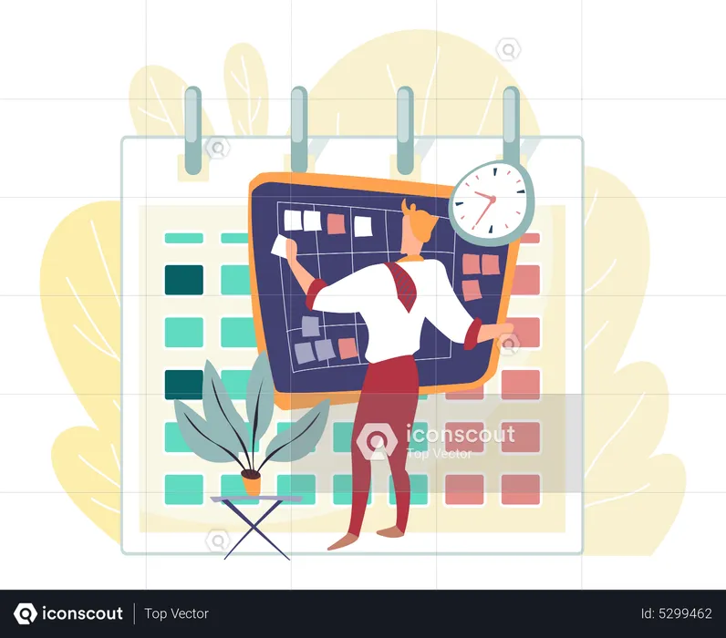 Business schedule  Illustration