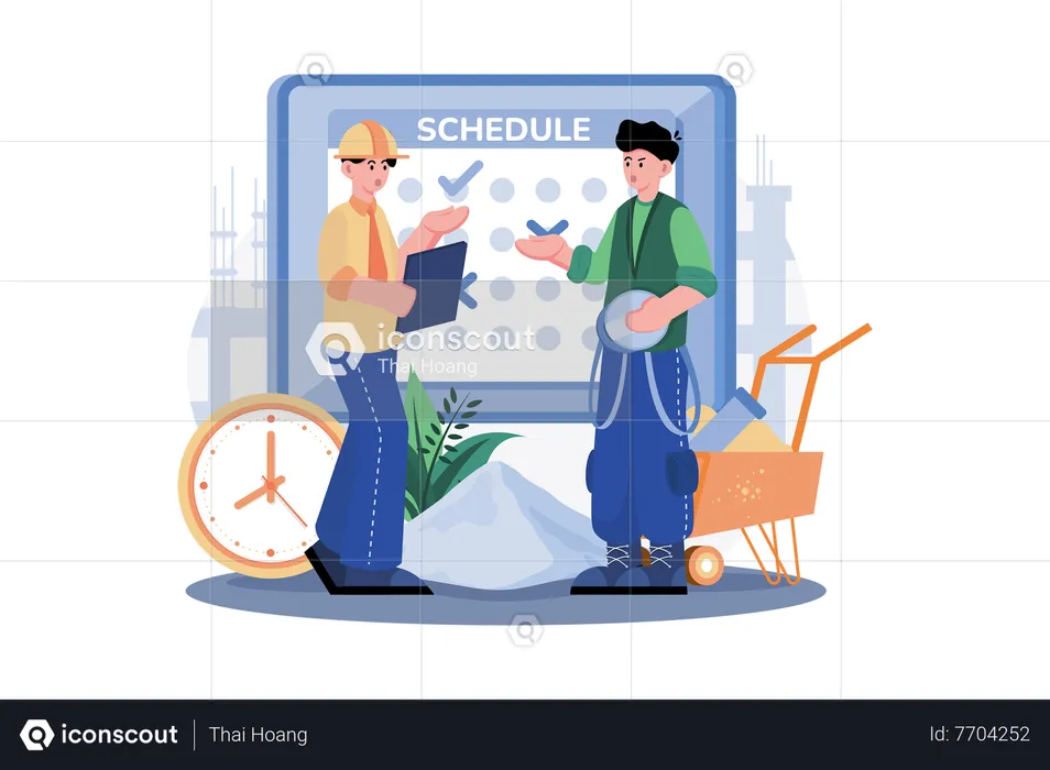 Business schedule  Illustration