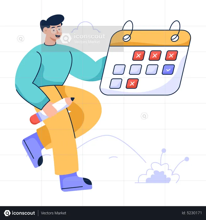 Business Schedule  Illustration