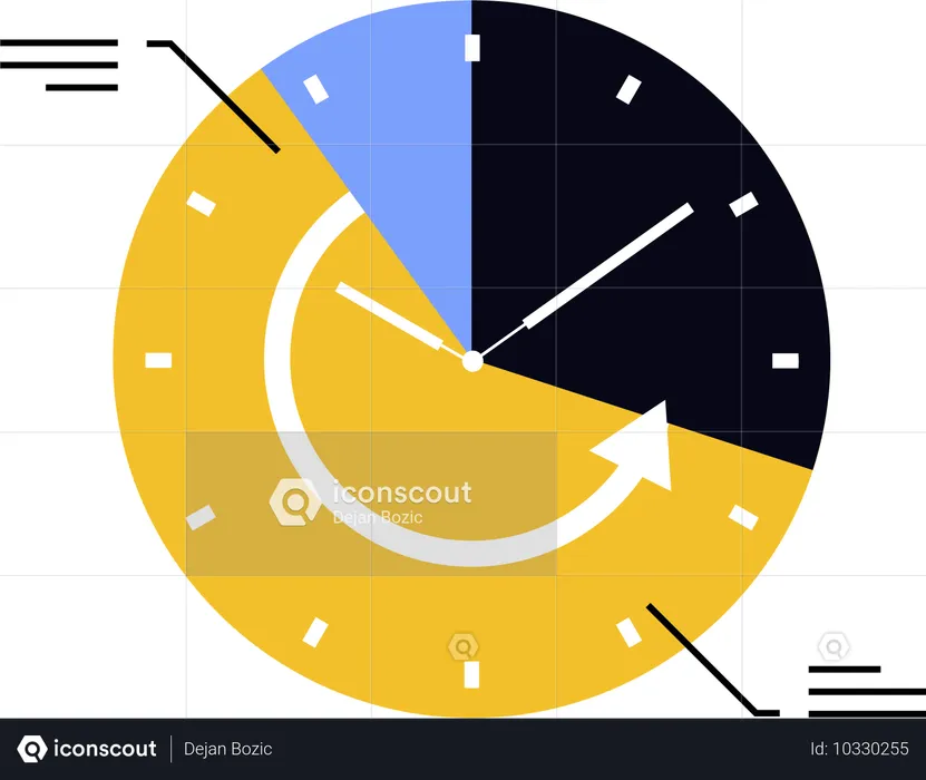 Business schedule management  Illustration