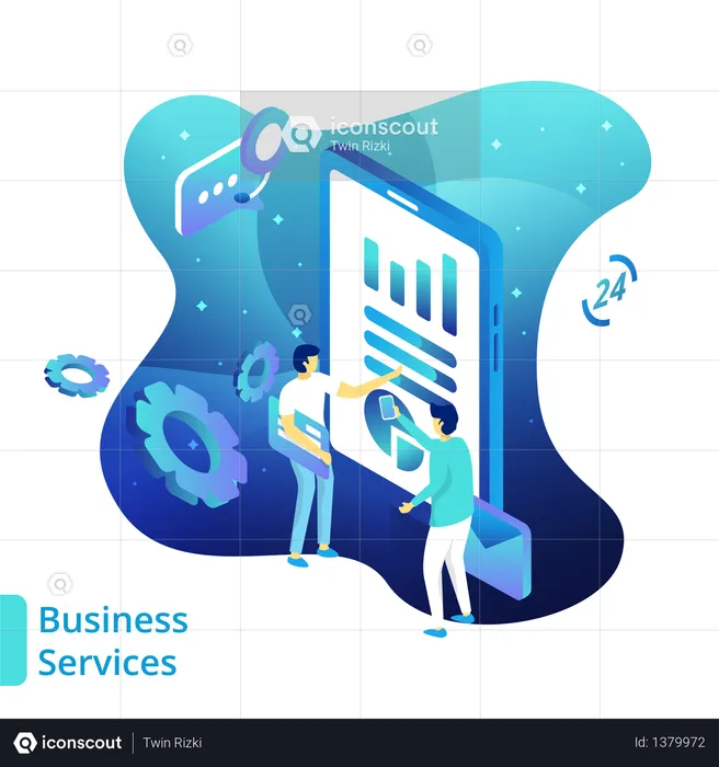 Business Services  Illustration