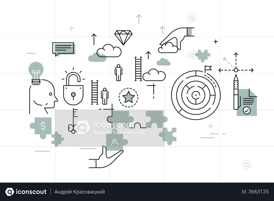 Business Solution  Illustration