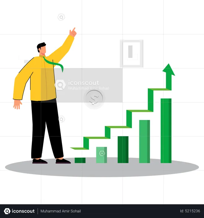 Business stairs  Illustration
