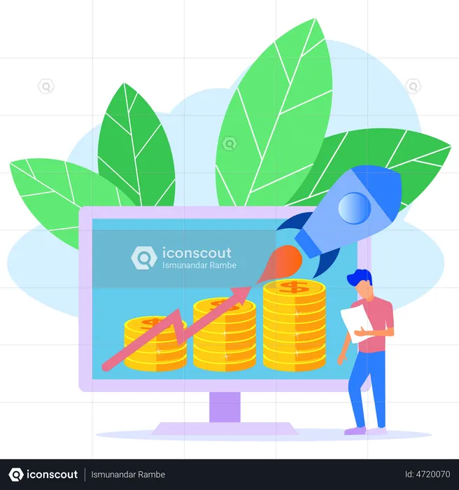 Business startup analysis  Illustration