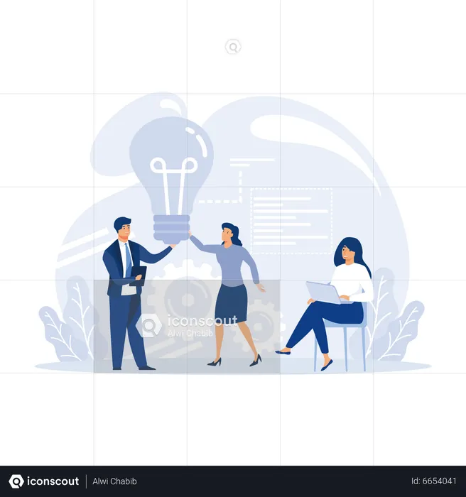Business Startup Communication  Illustration