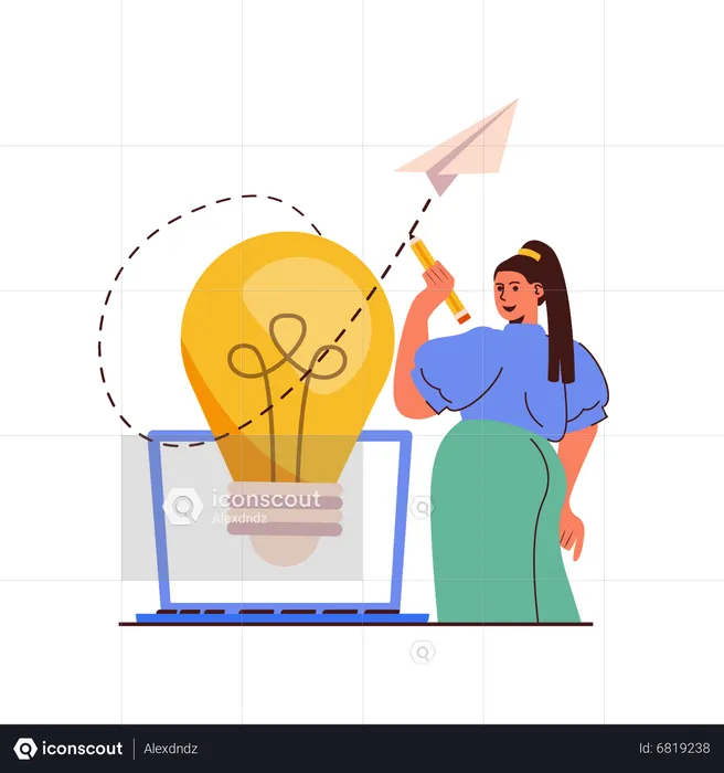 Business Startup idea  Illustration