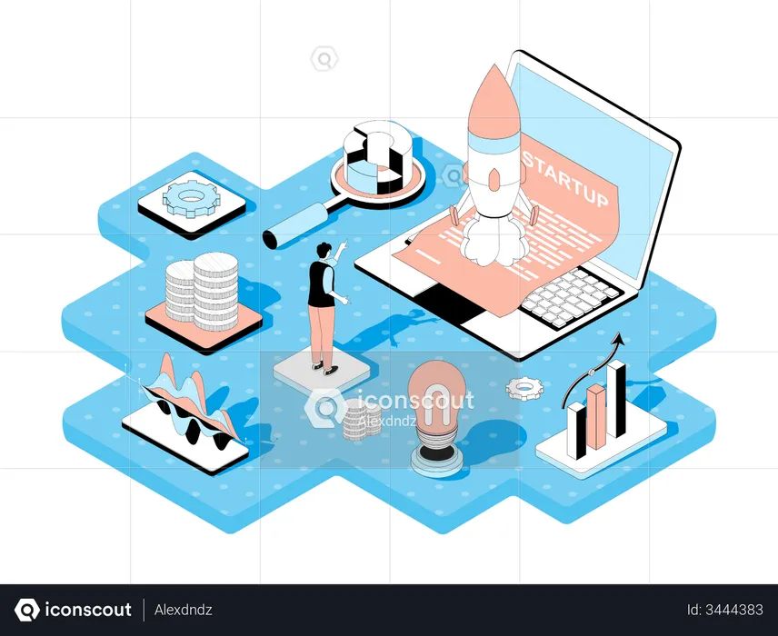 Business Startup  Illustration