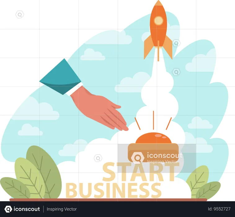 Business startup  Illustration