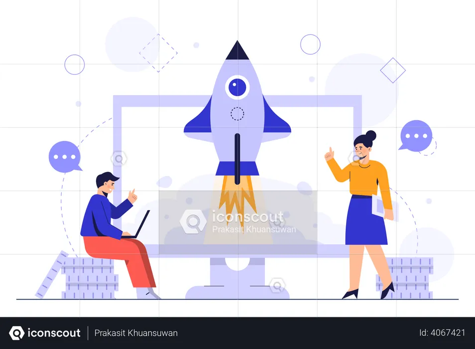 Business Startup  Illustration