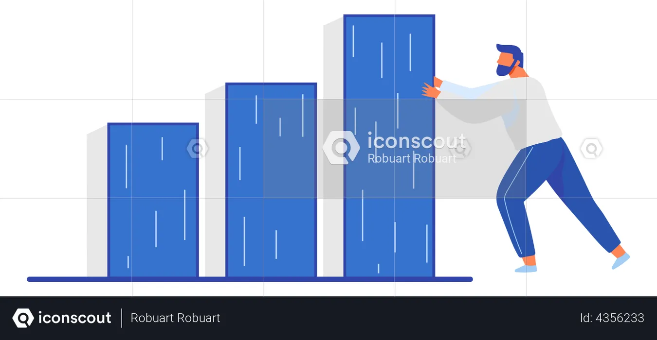 Business statistics  Illustration