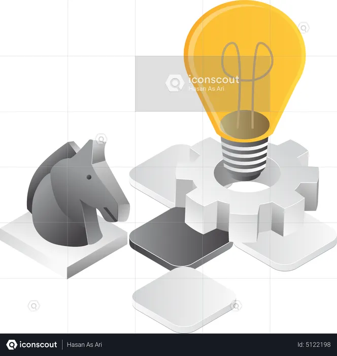 Business strategic move  Illustration