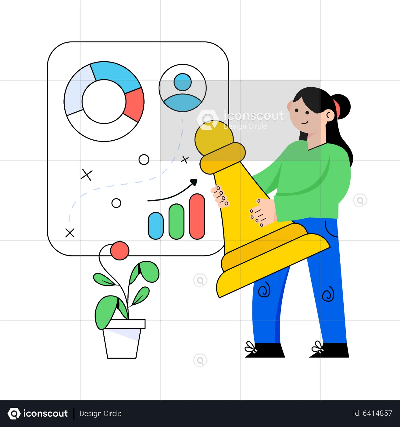 Best Business Strategy Illustration download in PNG & Vector format