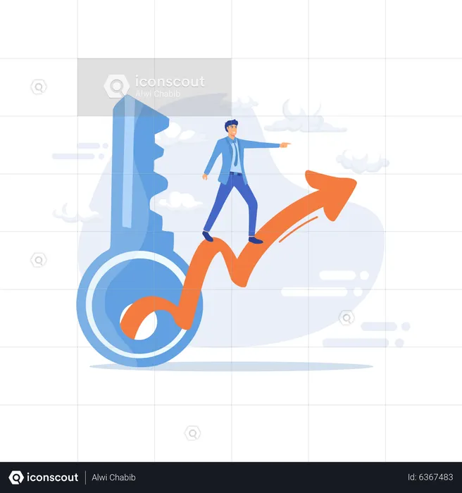 Business strategy planning  Illustration