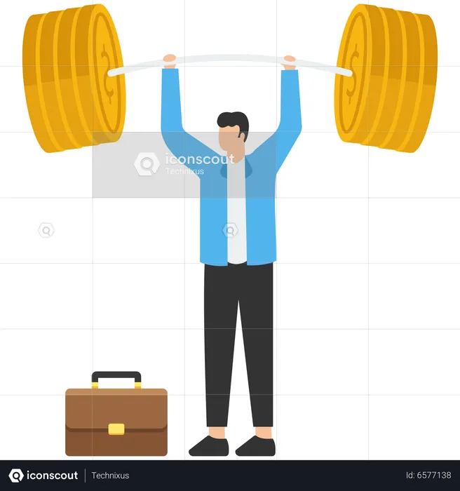 Business Strengths And Strong Power To Get Job Done  Illustration