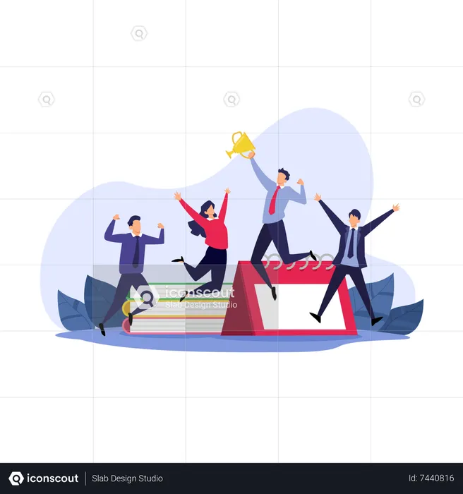 Business Success team  Illustration