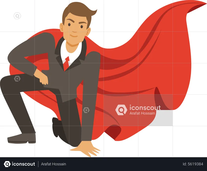 Business Superhero  Illustration