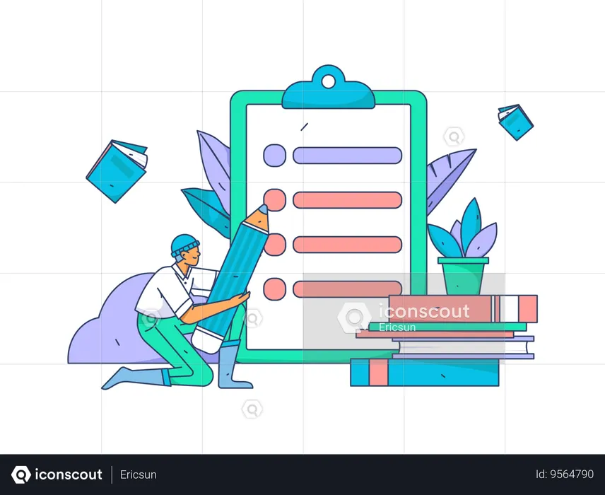 Business survey form  Illustration