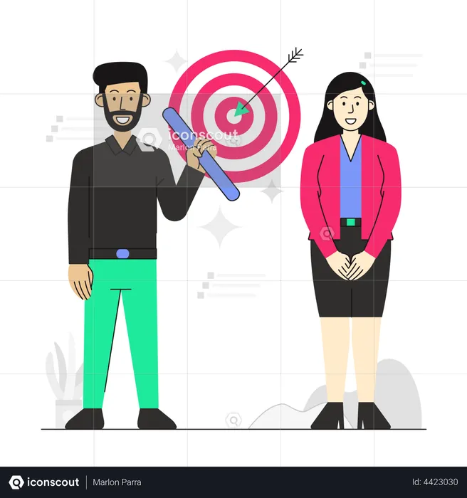 Business Target  Illustration