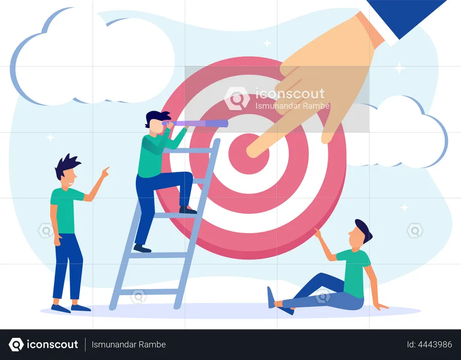 Business Target Achievement  Illustration