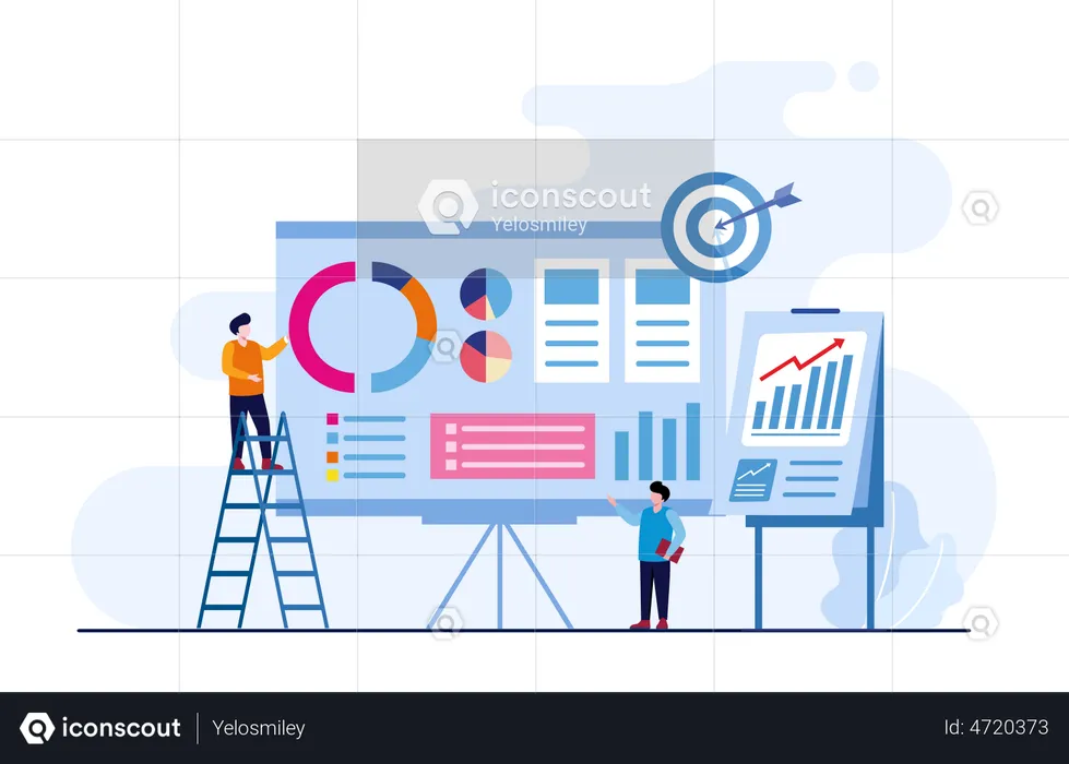 Business target analysis  Illustration