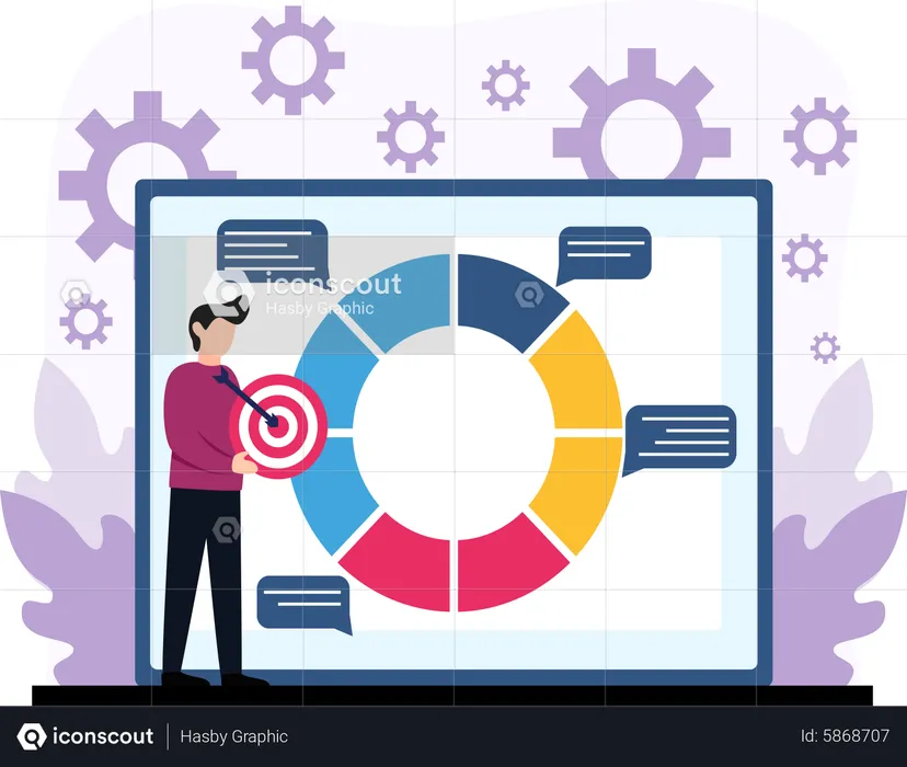 Business target analysis  Illustration