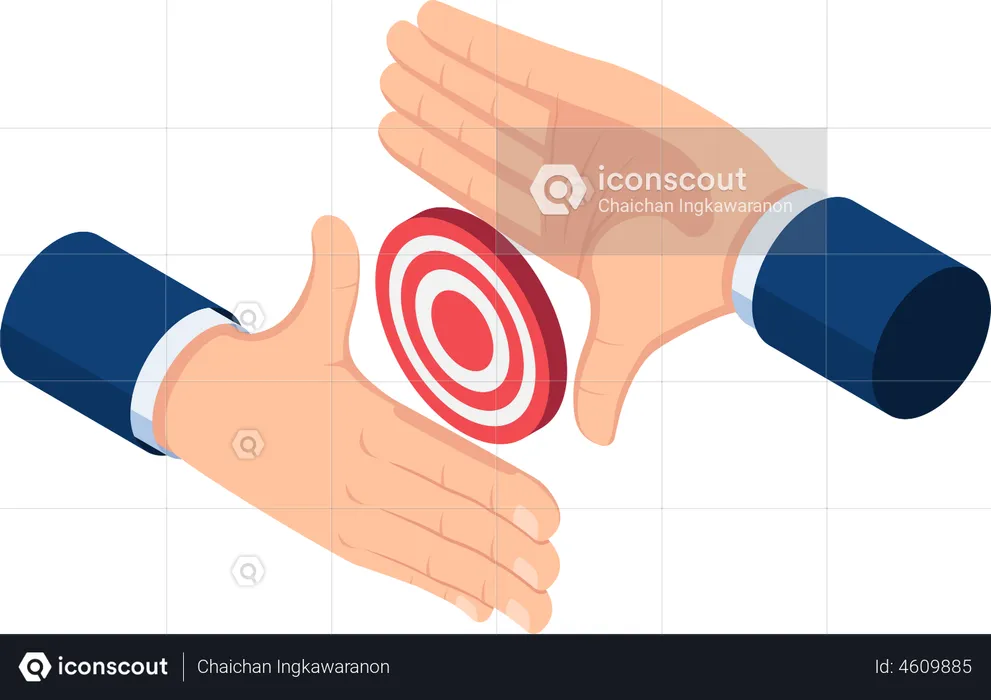Business target and vision  Illustration