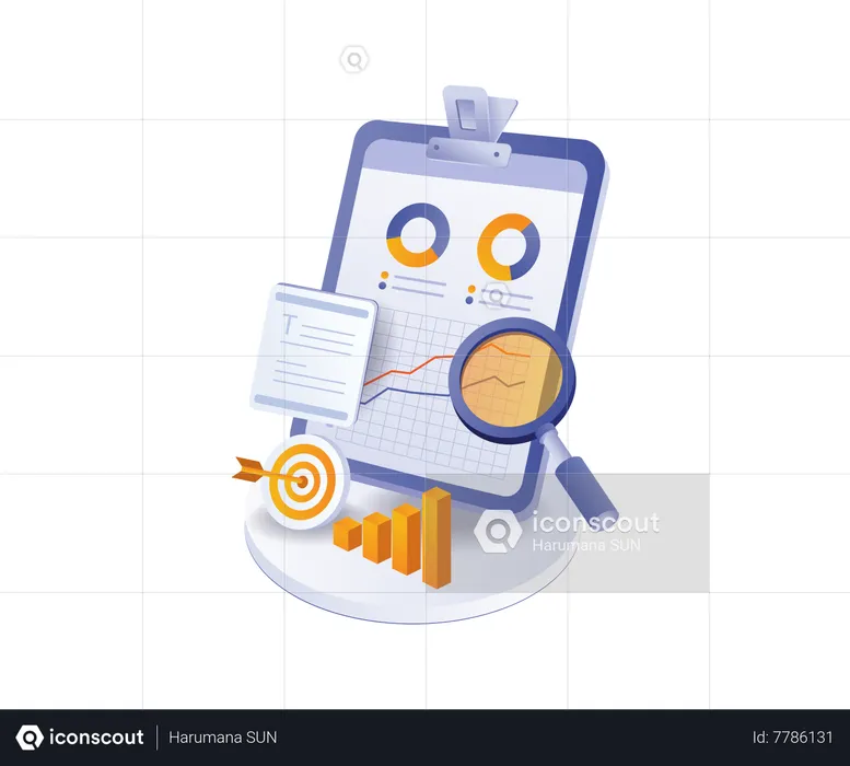 Business target data analytics  Illustration