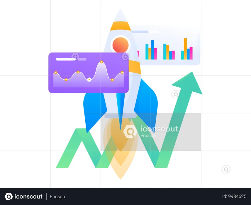 Business Target Growth  Illustration