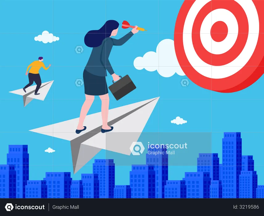 Business Target  Illustration