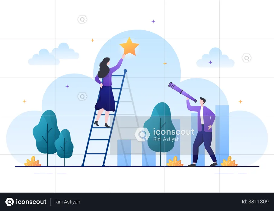 Business Target  Illustration