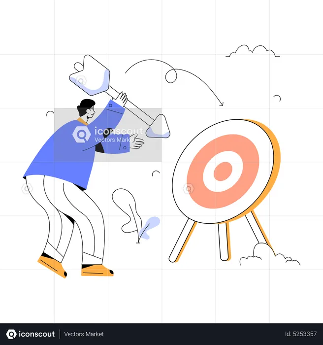 Business Target  Illustration