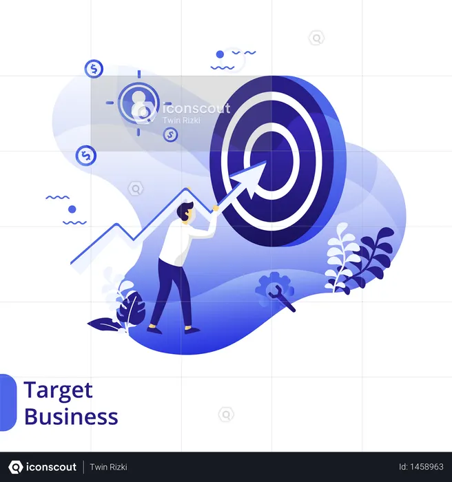 Business Target  Illustration