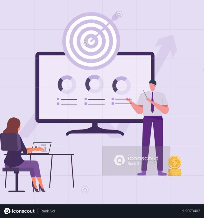 Business target  Illustration