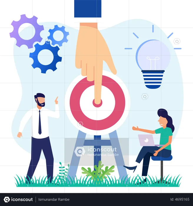 Business target  Illustration