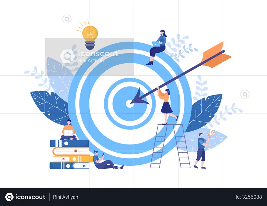 Business Target  Illustration