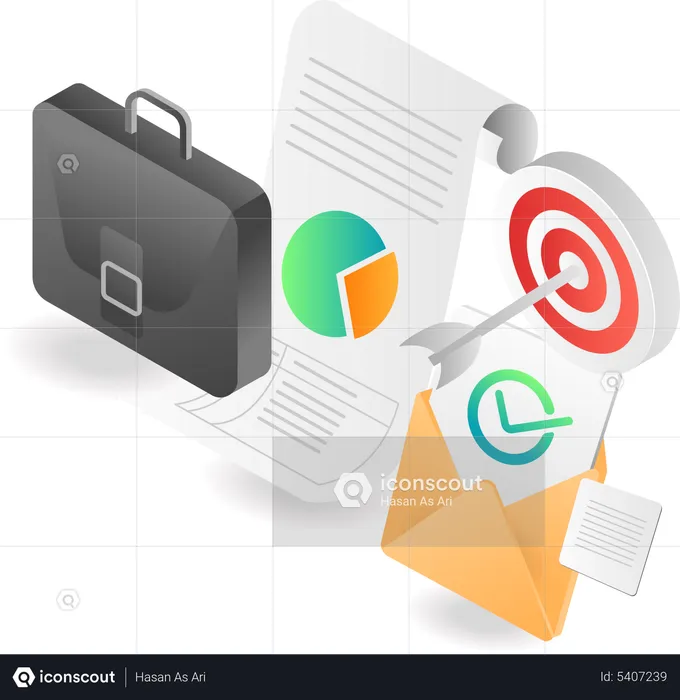 Business target plan  Illustration