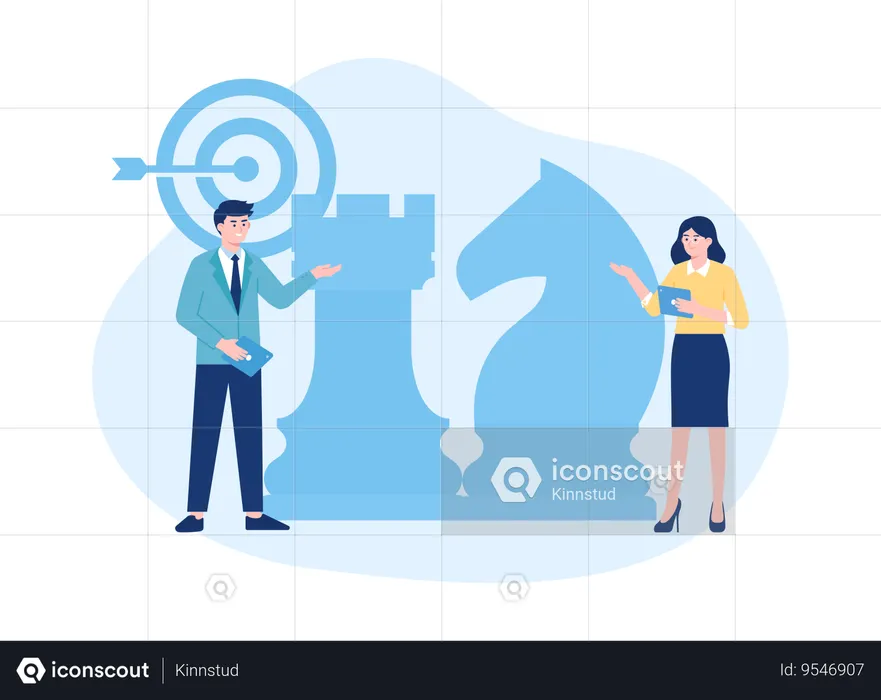 Business Target Strategy  Illustration