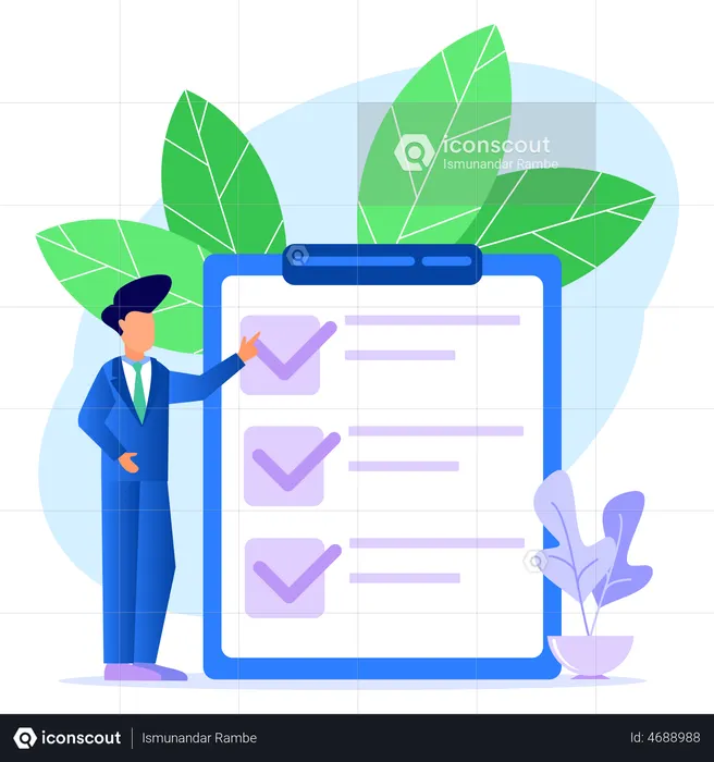 Business task list  Illustration