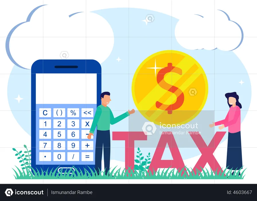 Business Tax  Illustration