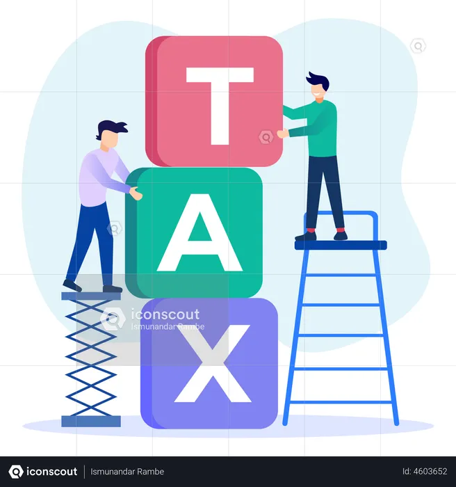 Business Tax  Illustration