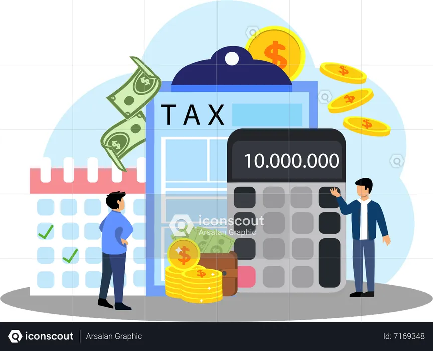 Best Entrepreneur evades taxes Illustration download in PNG & Vector format