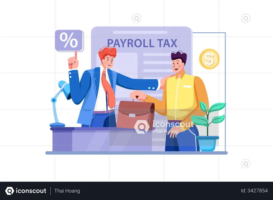 Business Tax Filing  Illustration