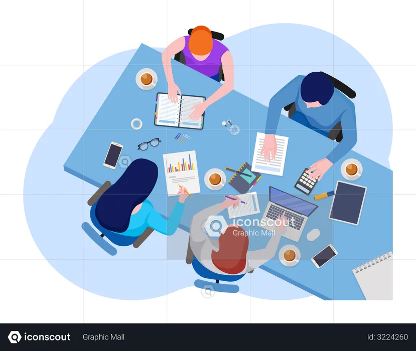 Business Team  Illustration