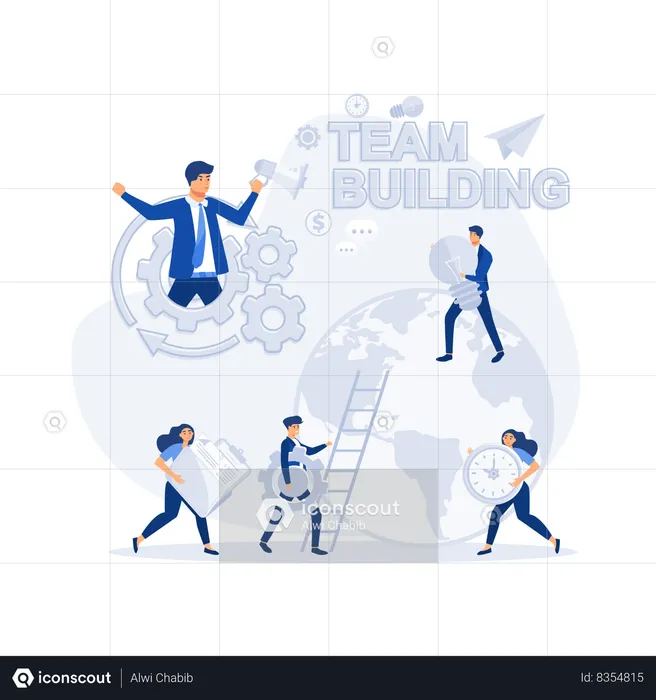 Business Team building  Illustration