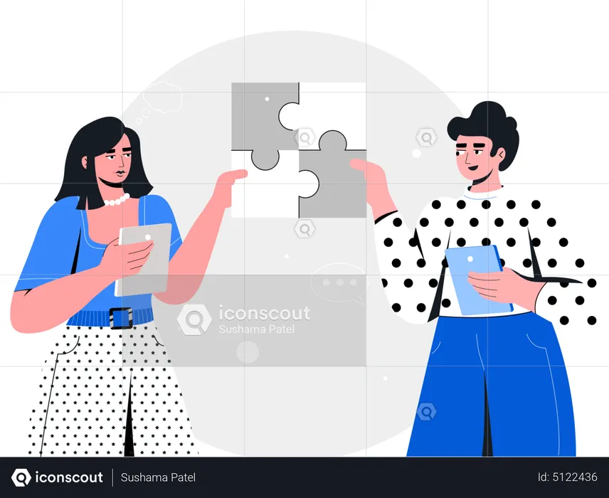Business team collaboration  Illustration