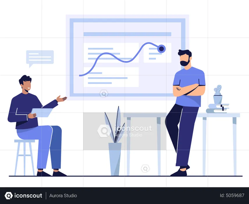 Business Team Discussion  Illustration